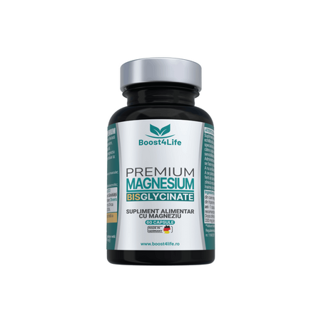 Magneziu Bisglicinat Premium, 60 capsule vegane, Boost4Life 725824